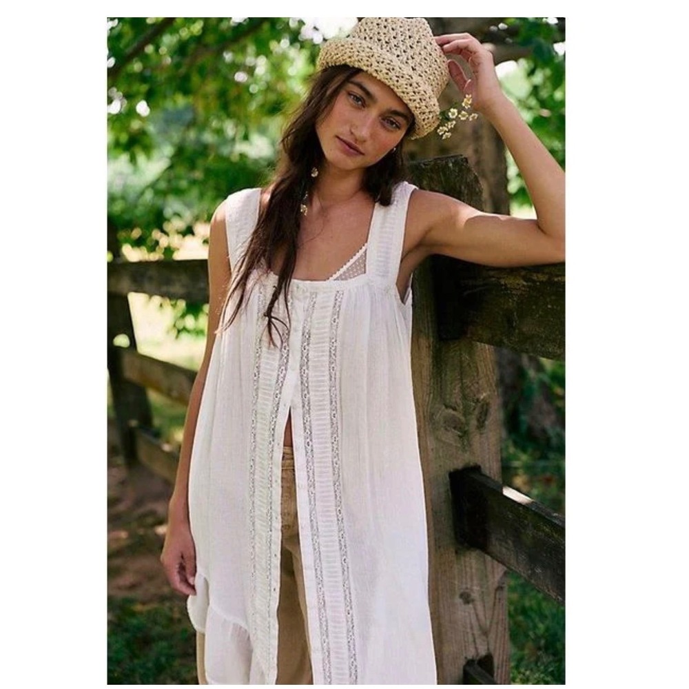 Free People Sailor Straw Hat new NWT neutral cream trending beach one suze boho